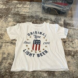 Medium miller lite beer t